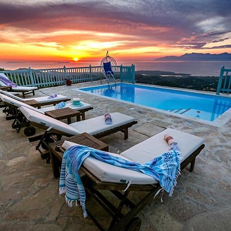 Villa Orizontas Corfu, Private Villa With Breathtaking Views Loutses Exteriör bild