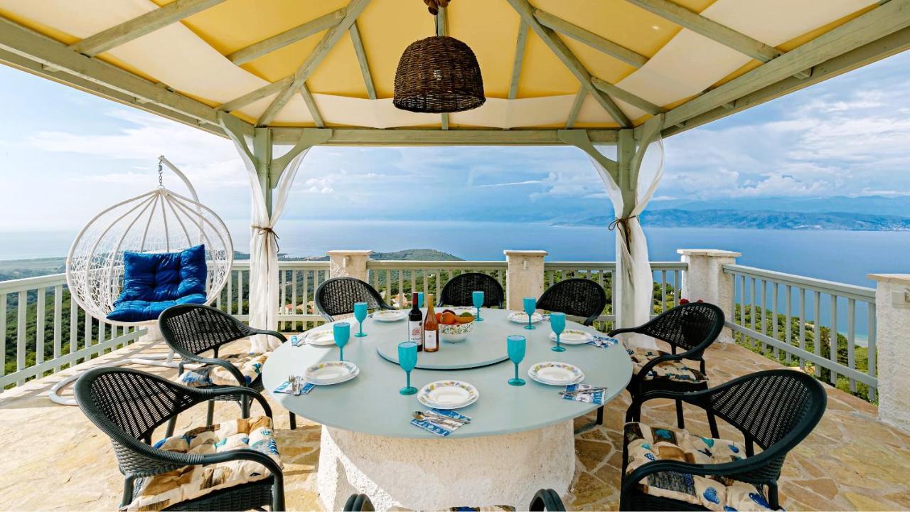 Villa Orizontas Corfu, Private Villa With Breathtaking Views Loutses Exteriör bild