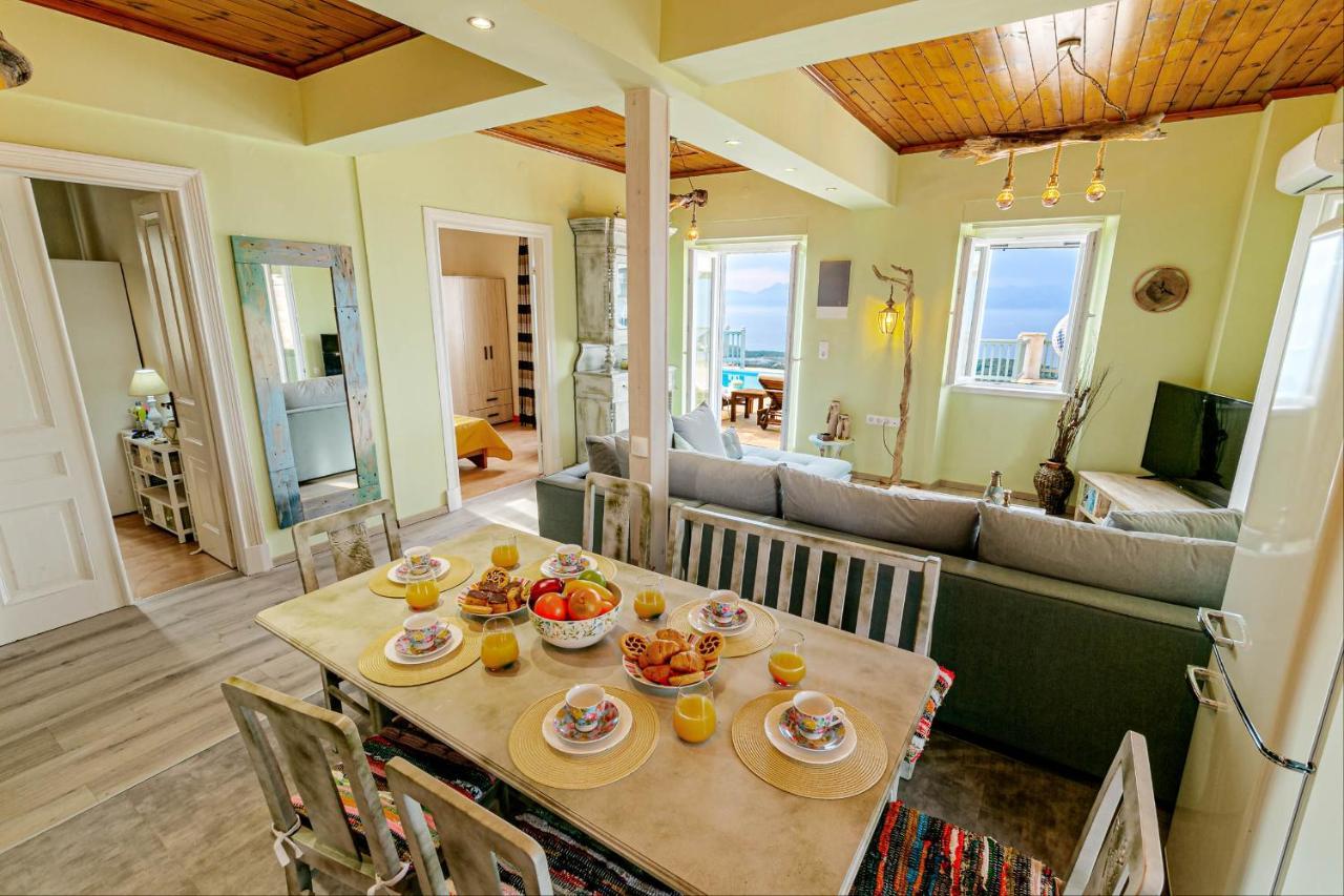 Villa Orizontas Corfu, Private Villa With Breathtaking Views Loutses Exteriör bild