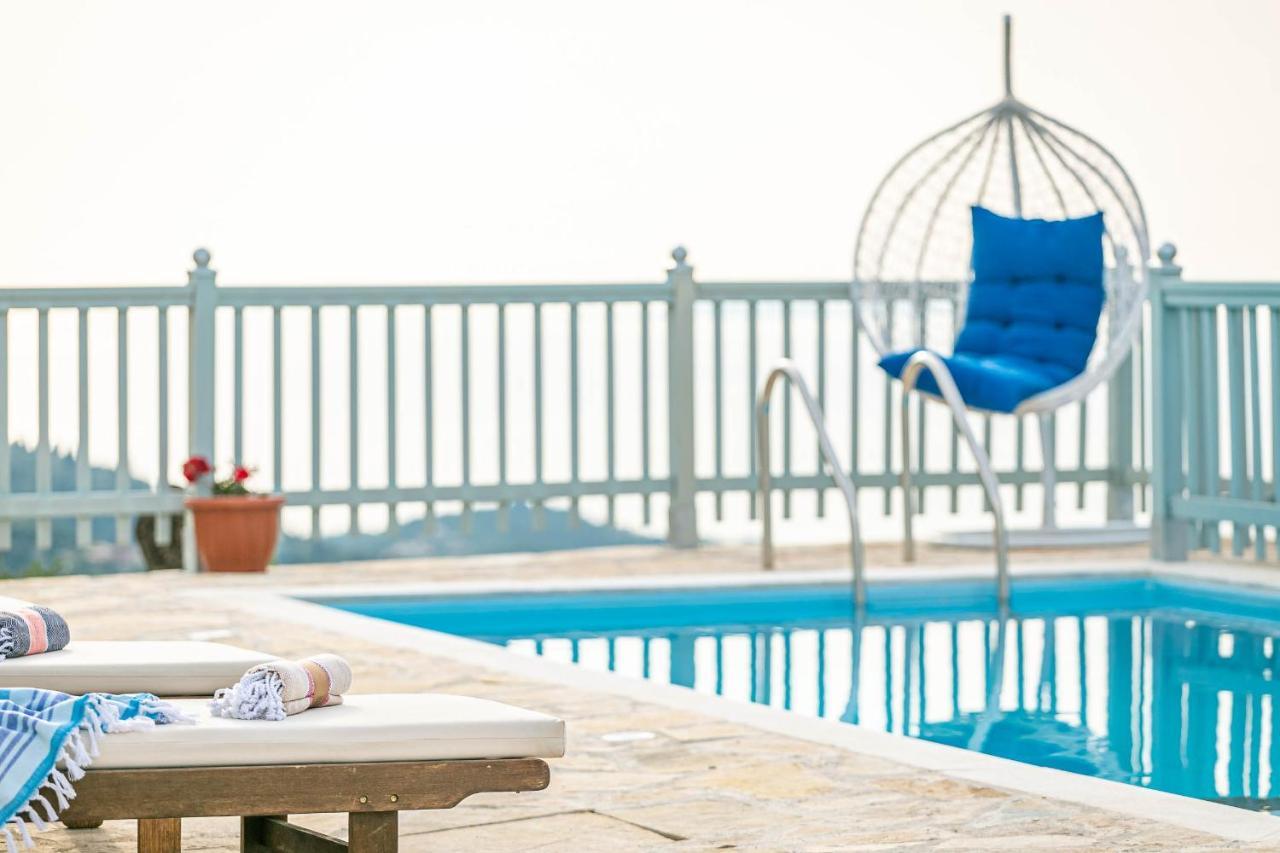 Villa Orizontas Corfu, Private Villa With Breathtaking Views Loutses Exteriör bild